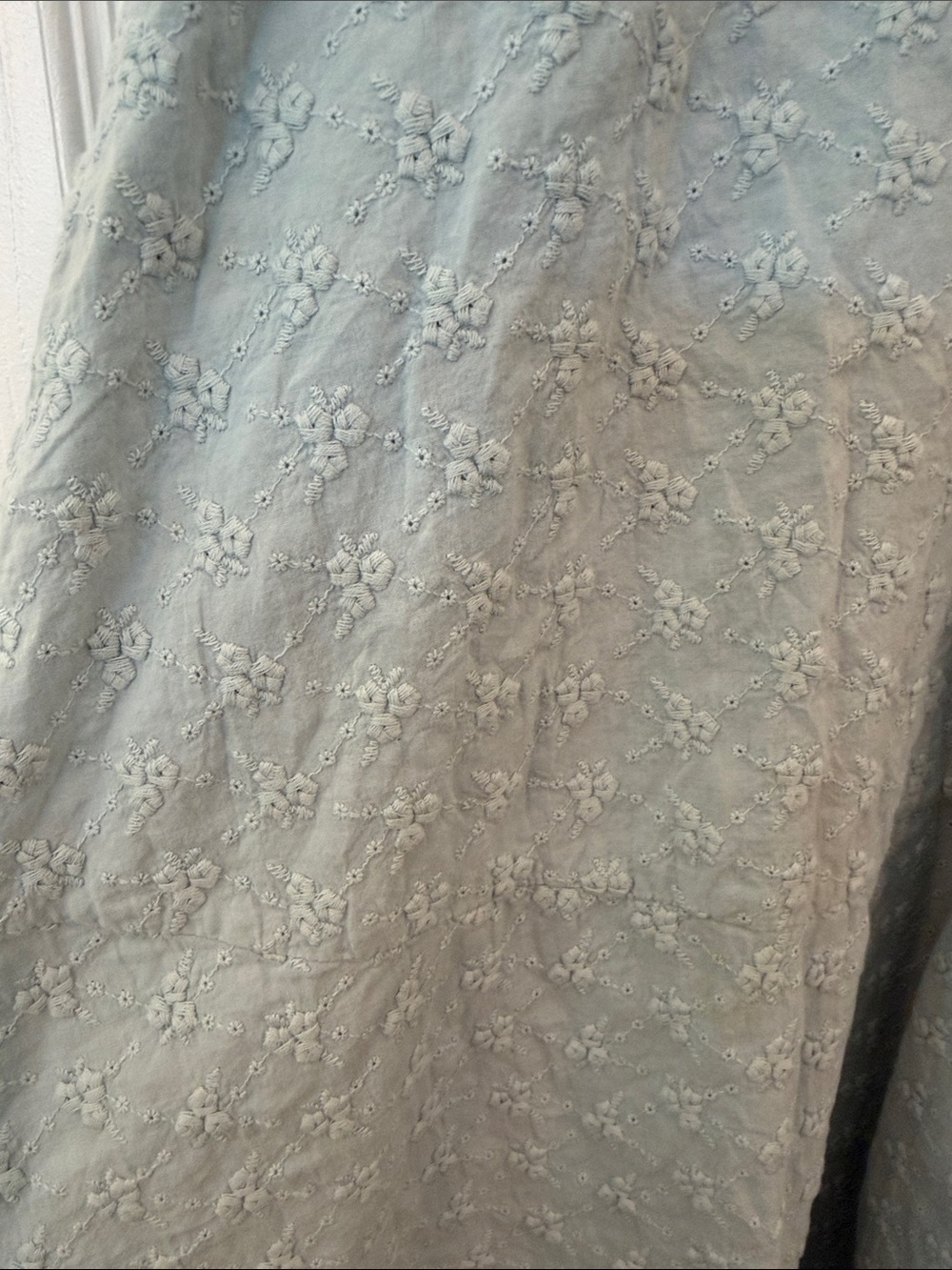 Gal Meets Glam Anthropology Collection Eyelet Collared Midi Dress - Picture 3 of 9